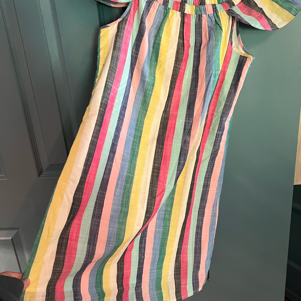 J. Crew Colorful Ruffled Off-the-Shoulder Sundress - Picture 4 of 5
